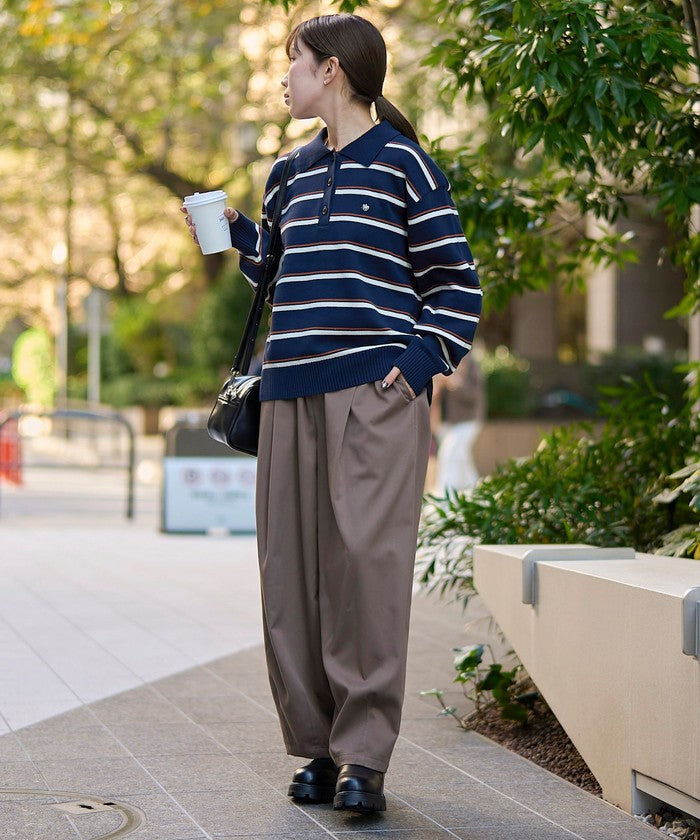 【POLO BCS（ポロ・ビーシーエス）別注】 襟付きポロニット（WEB限定カラーあり） MD.BROWN