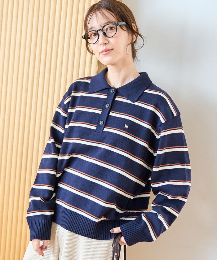 【POLO BCS（ポロ・ビーシーエス）別注】 襟付きポロニット（WEB限定カラーあり） MD.BROWN