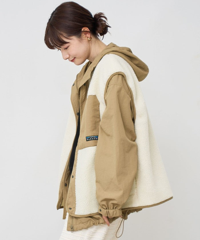 【PARKNIK（パークニック）】 3WAYマウンテンパーカー BLACK