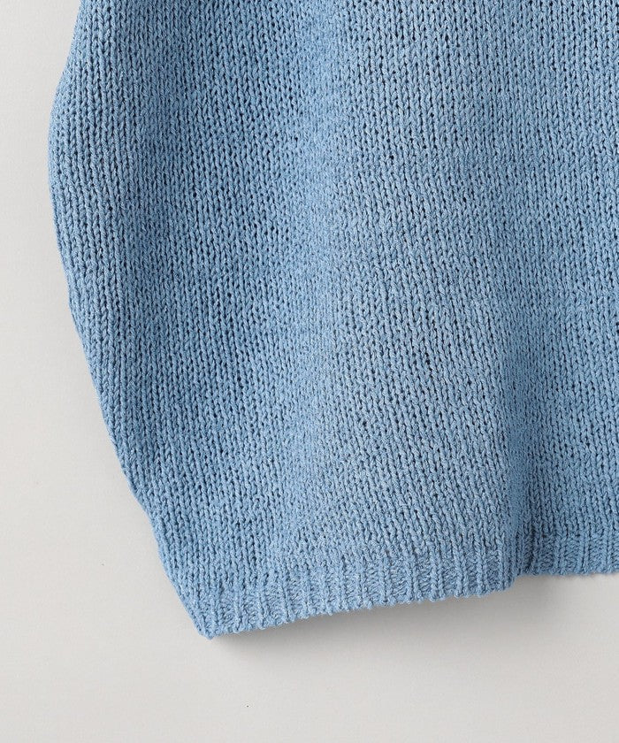 テープヤーンボートネックニットプルオーバー NATURAL