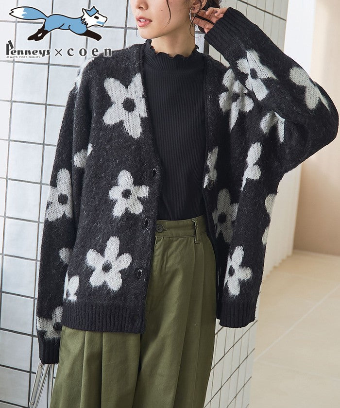 コーエン coen PENNEYS別注 ジャカードキモウCD （BLACK） BLACK