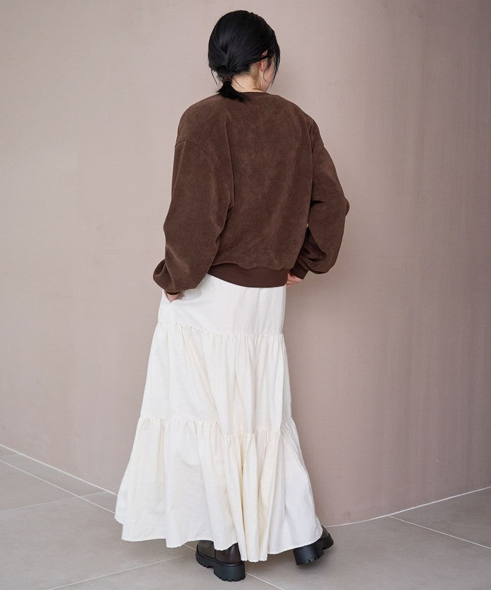 カットコール裏毛スナップカーディガン DK.GRAY