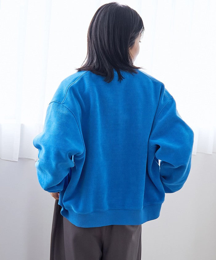 カットコール裏毛スナップカーディガン DK.GRAY