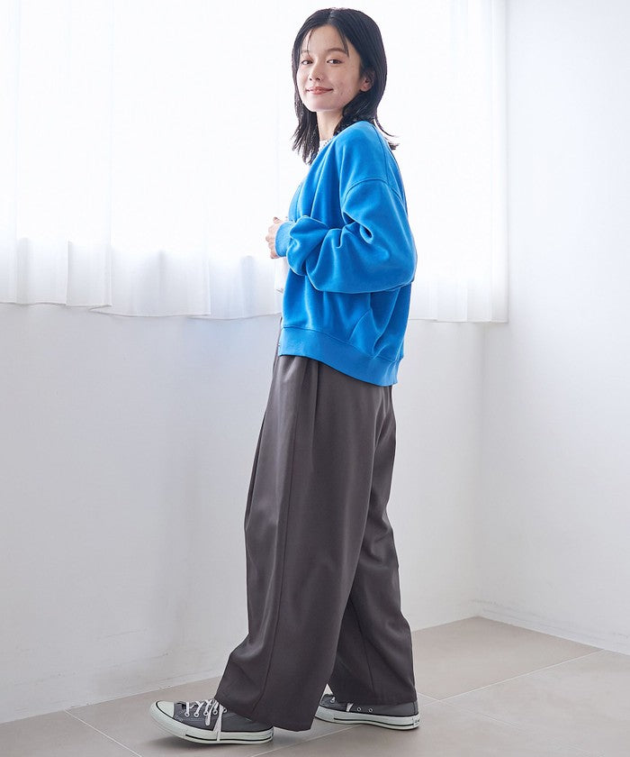 カットコール裏毛スナップカーディガン DK.GRAY