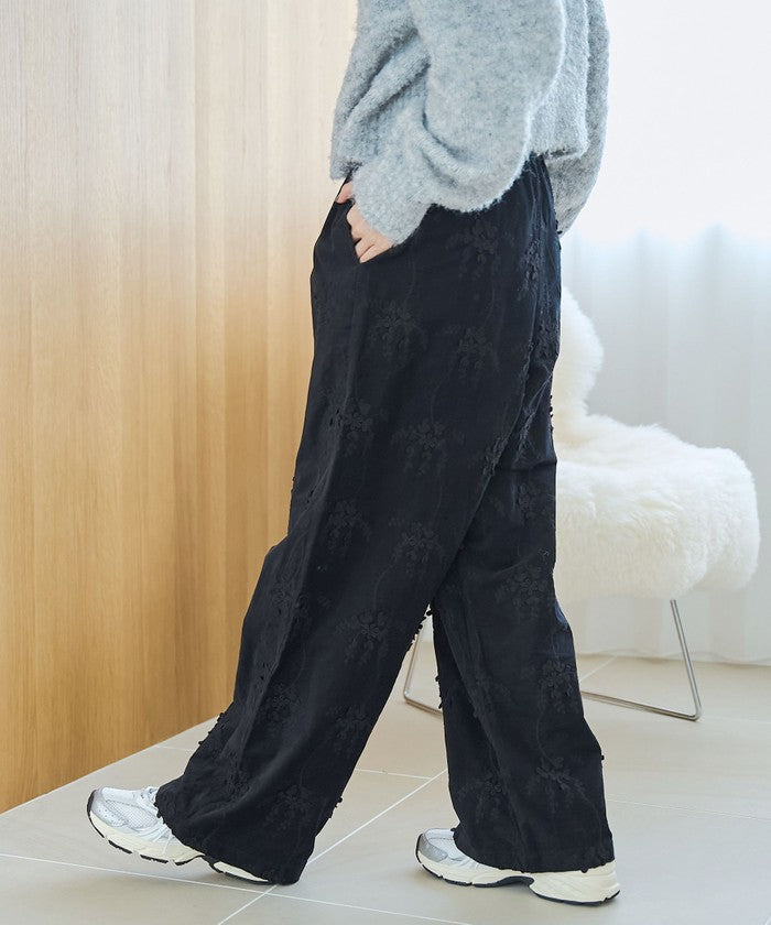 コーエン coen 3DシシュウコーデュロイイージーワイドPT （BLACK） BLACK