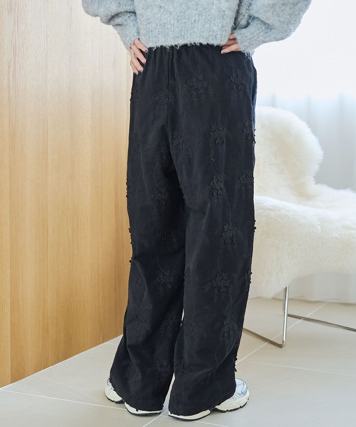 コーエン coen 3DシシュウコーデュロイイージーワイドPT （BLACK） BLACK