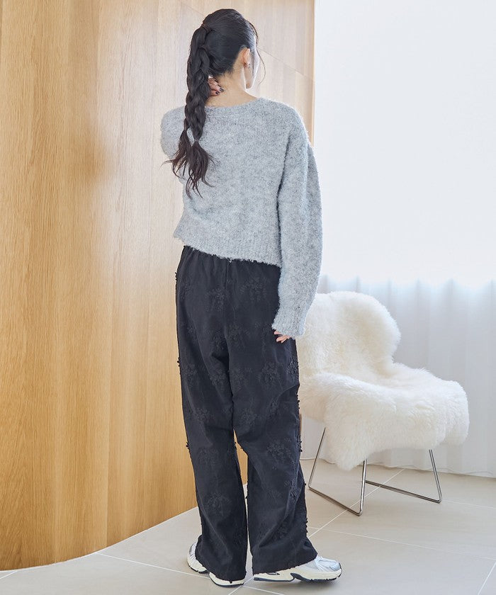 コーエン coen 3DシシュウコーデュロイイージーワイドPT （BLACK） BLACK