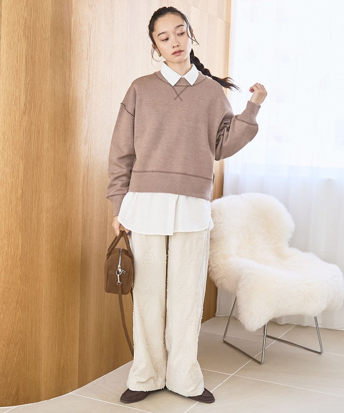 コーエン coen 3DシシュウコーデュロイイージーワイドPT （BLACK） BLACK