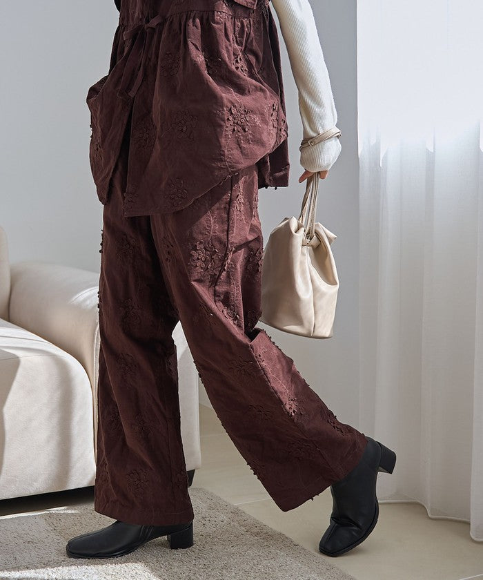 コーエン coen 3DシシュウコーデュロイイージーワイドPT （BLACK） BLACK