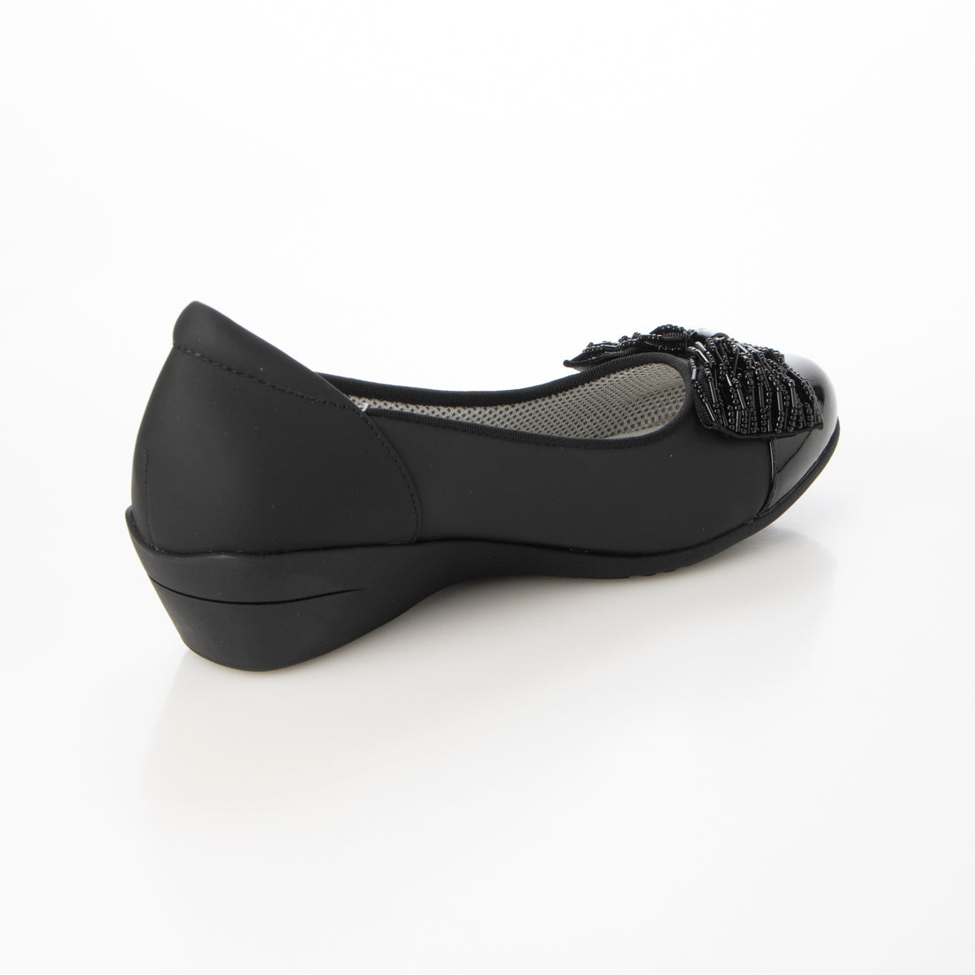 COMPOSITION Blow [Loose fit and wide] Stylish comfort rain pumps with ribbon motif