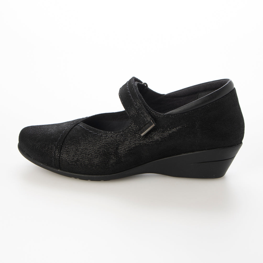 COMPOSITION Blow [Loose fit and wide] Velcro strap comfort wedge pumps