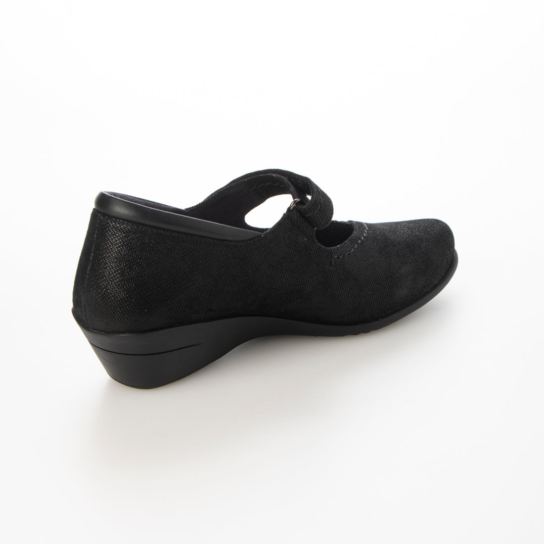 COMPOSITION Blow [Loose fit and wide] Velcro strap comfort wedge pumps