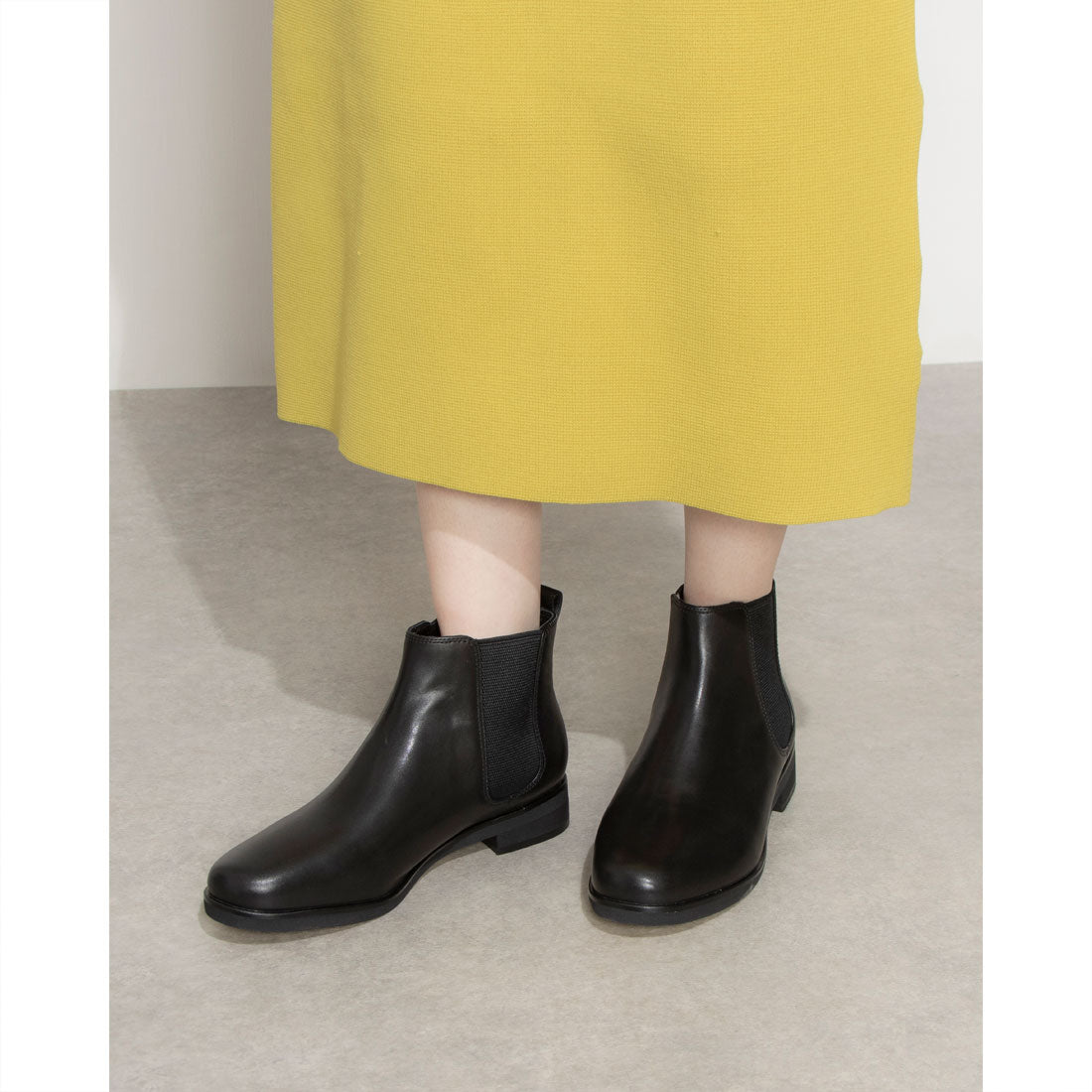 COMPOSITION Blow [Loose fit and wide] Comfort side gore short boots