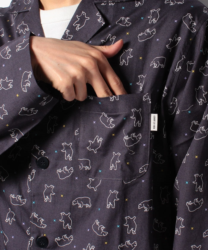 コムサメン COMME CA MEN コムサメン クマ柄パジャマ