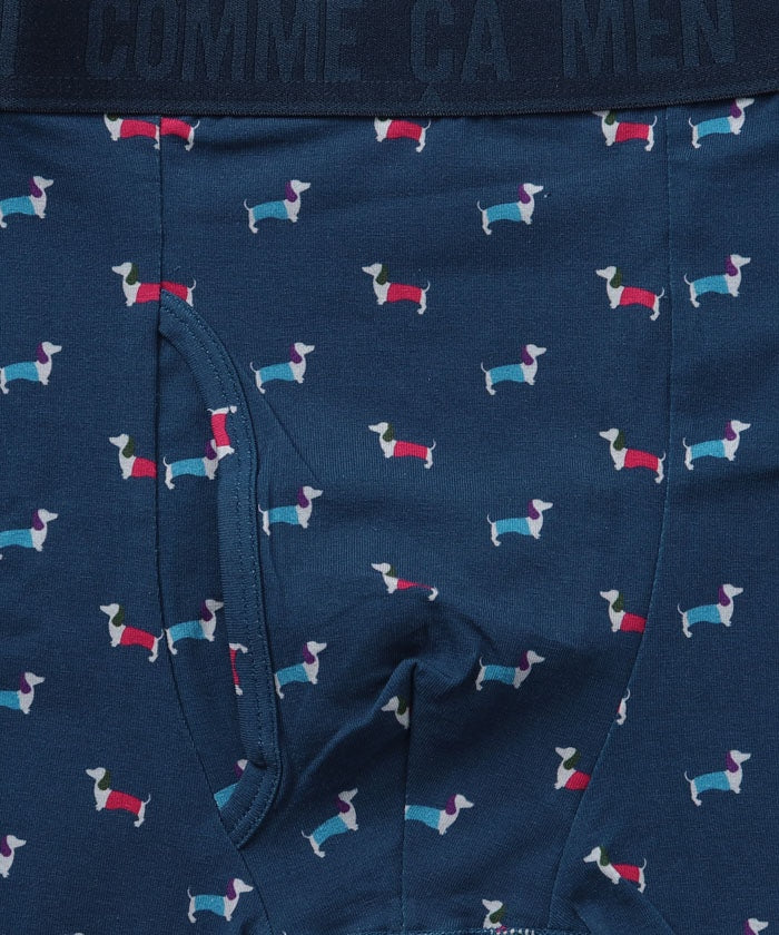 COMME CA MEN Dachshund Pattern Boxer Shorts 【Non-returnable item】