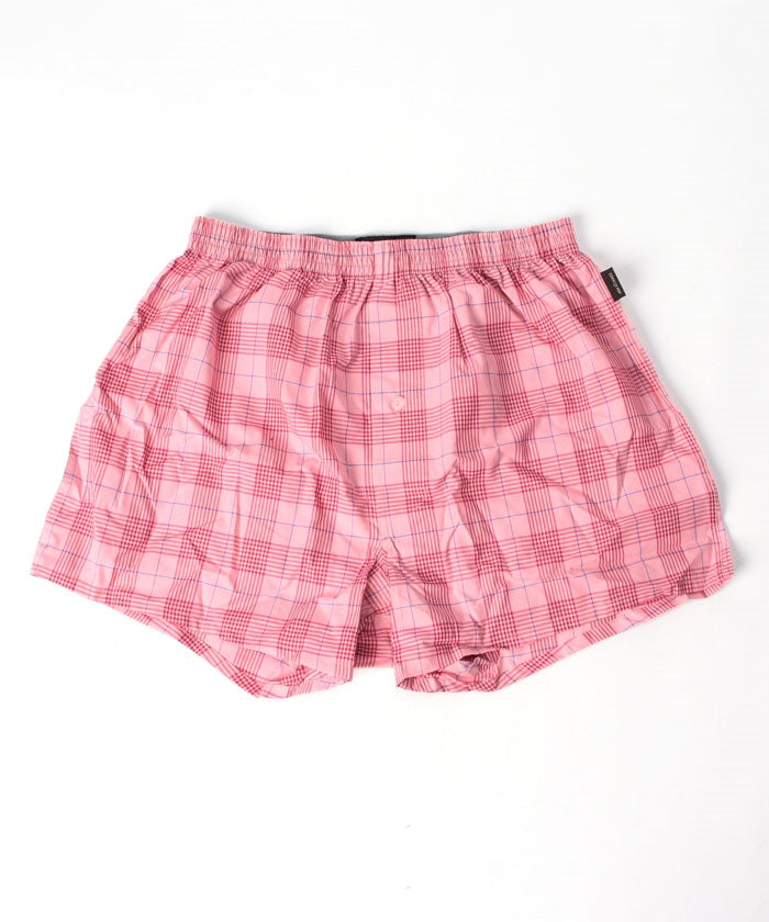 コムサメン COMME CA MEN コムサメン チェック柄 トランクス【返品不可商品】