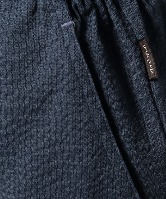 コムサメン COMME CA MEN 【セットアップ対応商品】コムサメン しじら無地 リラクシングウェア