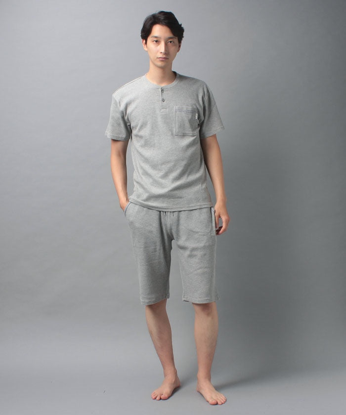コムサメン COMME CA MEN 【セットアップ対応商品】コムサメン ワッフルハーフパンツ （コン） コン