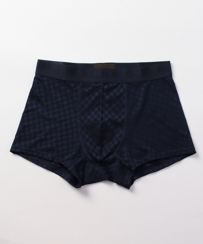 コムサメン COMME CA MEN コムサメン 市松柄 ボクサーパンツ【返品不可商品】