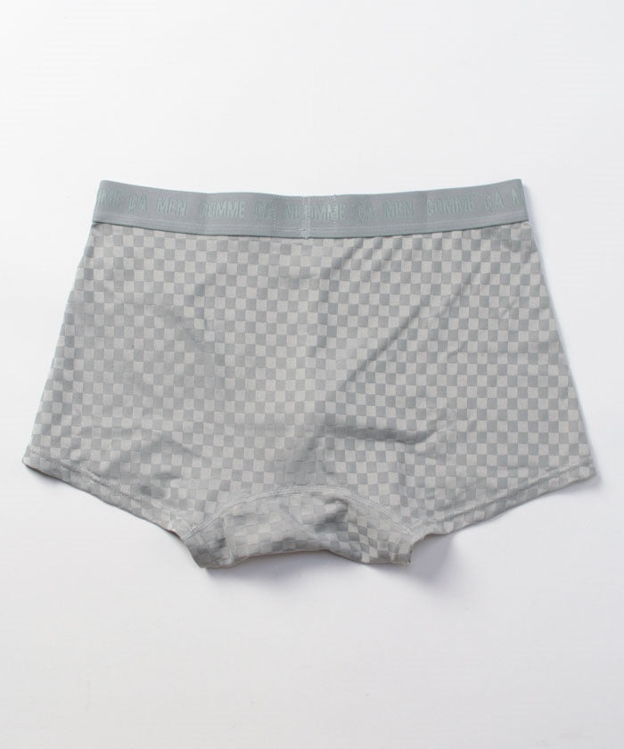コムサメン COMME CA MEN コムサメン 市松柄 ボクサーパンツ【返品不可商品】