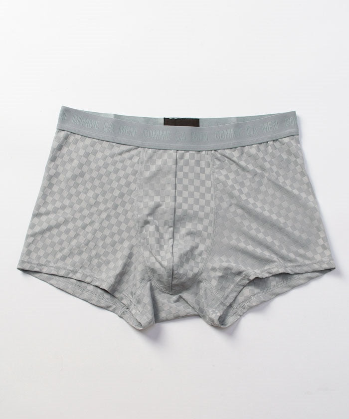 コムサメン COMME CA MEN コムサメン 市松柄 ボクサーパンツ【返品不可商品】