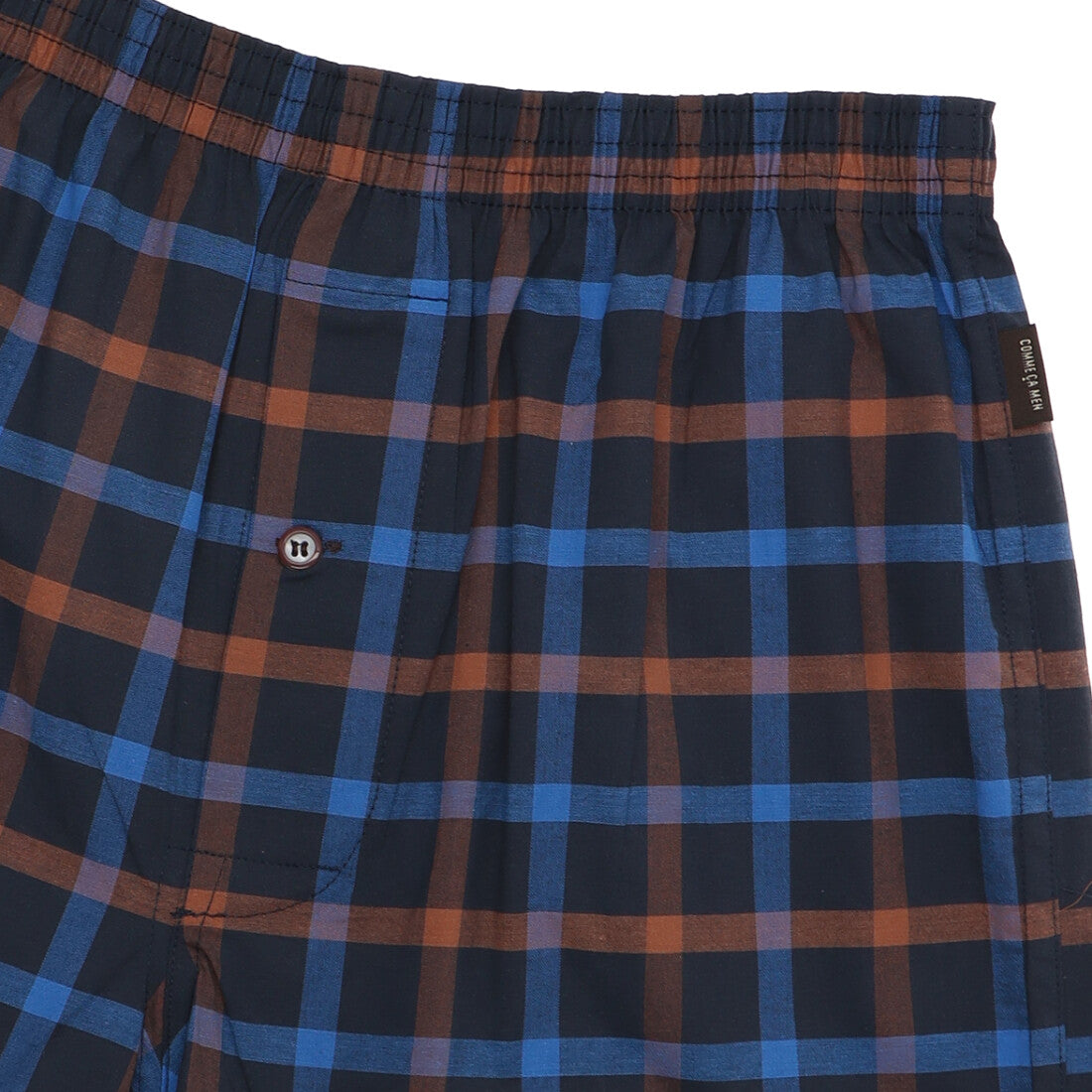 コムサメン COMME CA MEN コムサメン ガングラフチェック ストレッチトランクス 【返品不可商品】 （コン） コン
