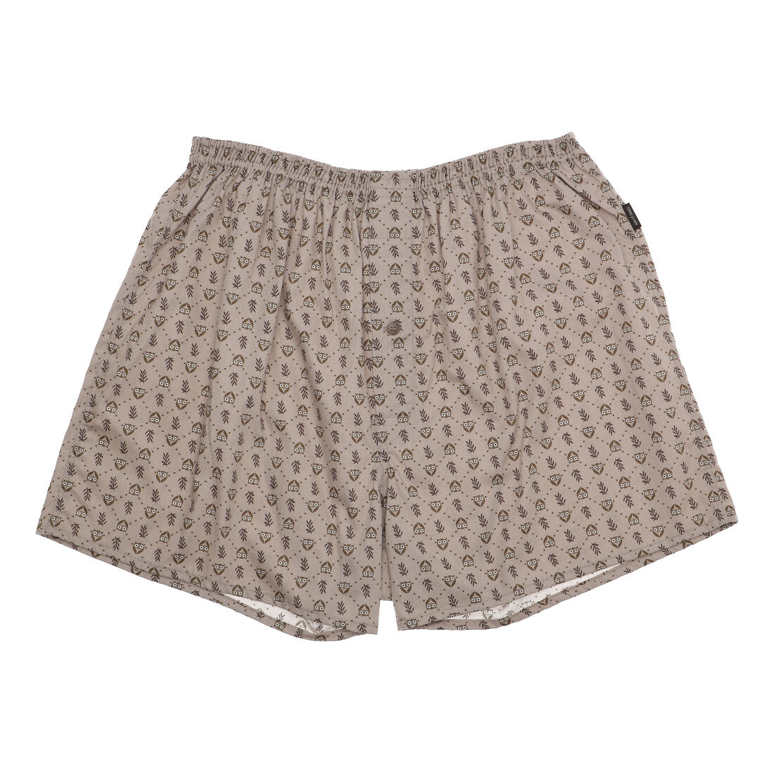 コムサメン COMME CA MEN コムサメン フクロウ柄トランクス 【返品不可商品】 （ベージュ） ベージュ