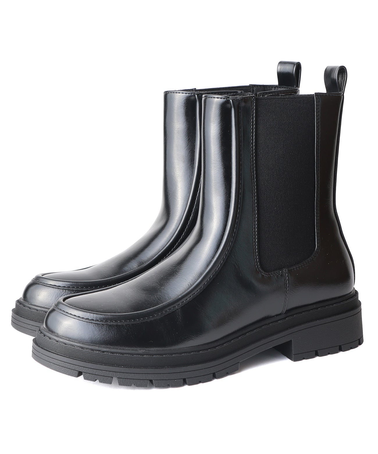 コカ COCA ショート丈 厚底サイドゴアブーツ （BL） BL