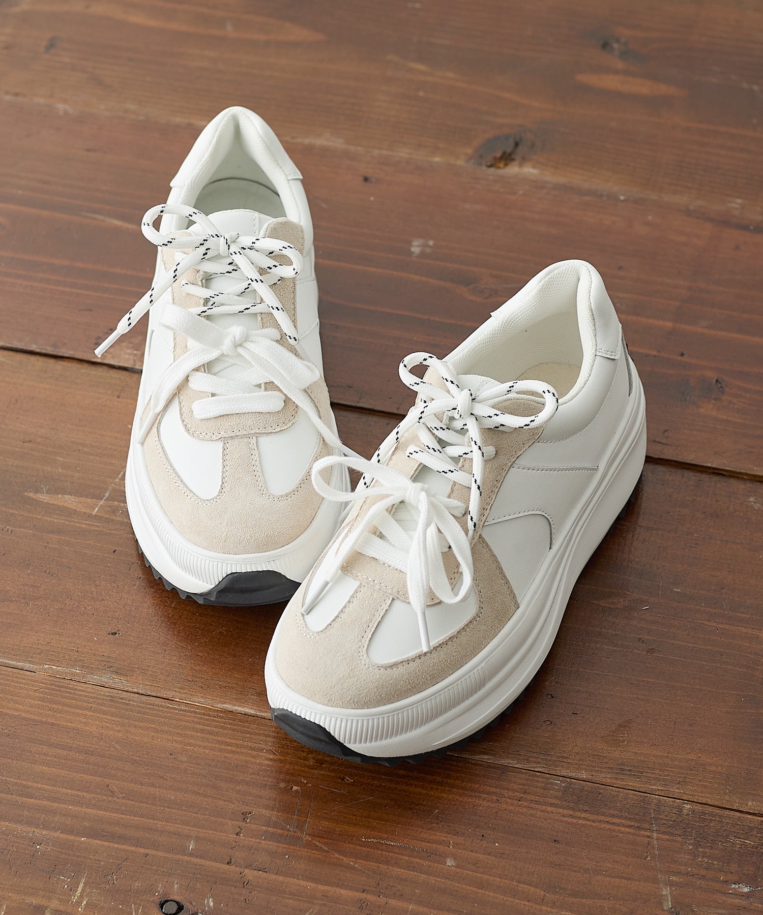 コカ COCA 厚底 ローカット GERMAN TRAINER スニーカー （WH） WH