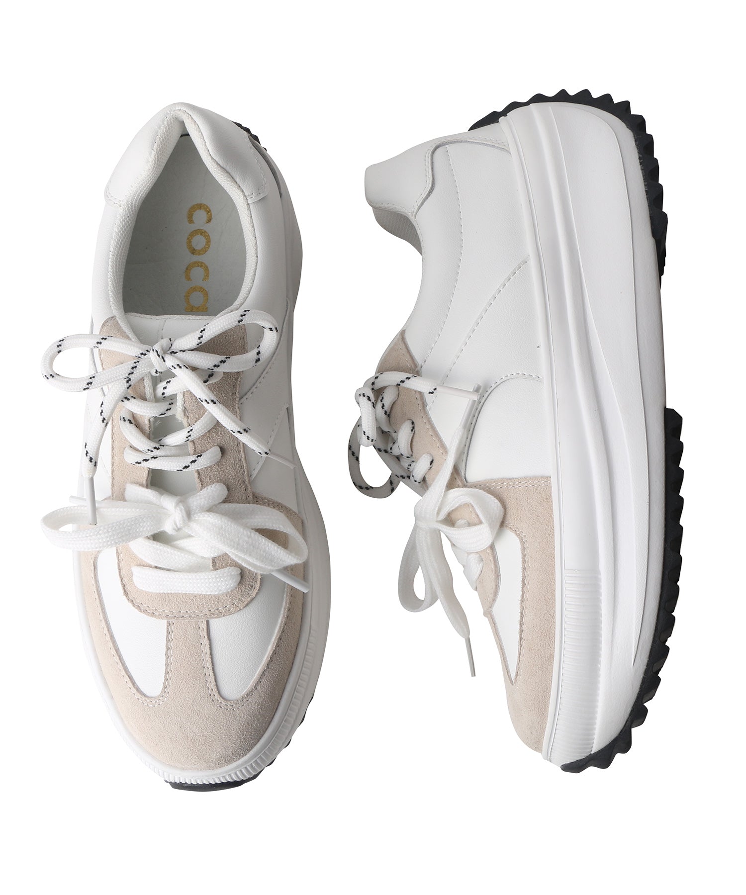 コカ COCA 厚底 ローカット GERMAN TRAINER スニーカー （WH） WH