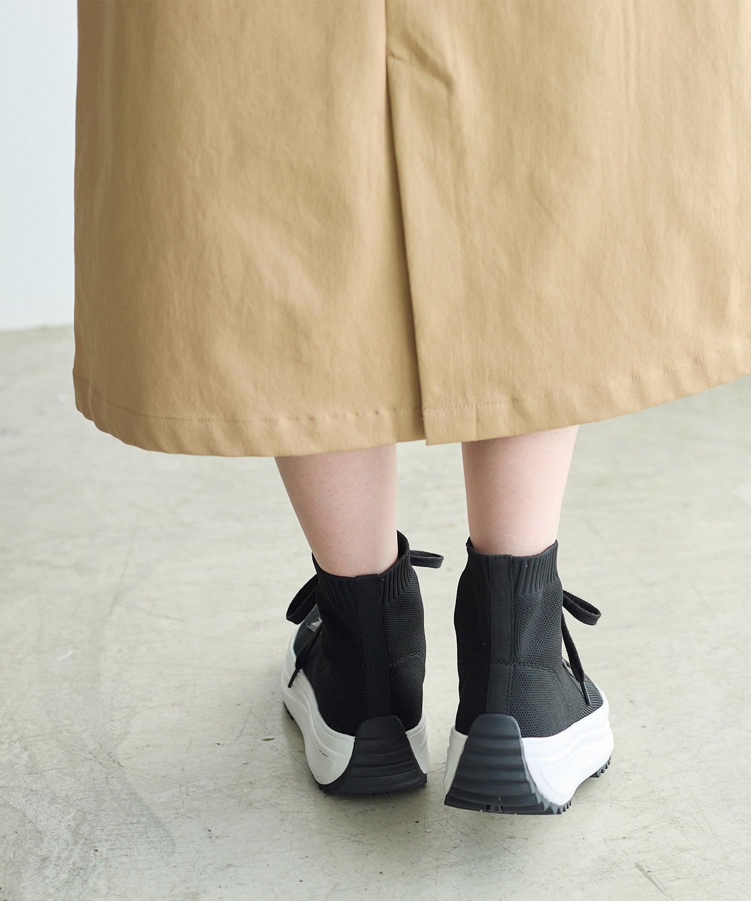 コカ COCA 軽量 レースアップ ニットブーツ （BL） BL