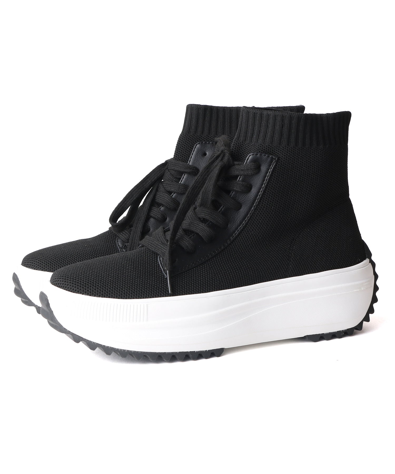 コカ COCA 軽量 レースアップ ニットブーツ （BL） BL