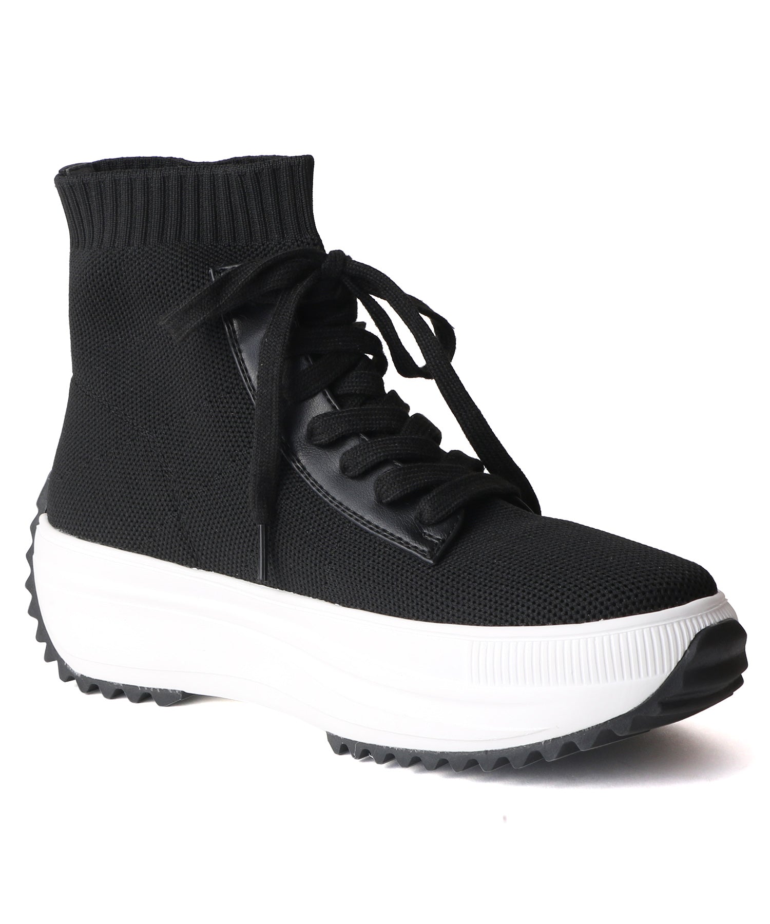 コカ COCA 軽量 レースアップ ニットブーツ （BL） BL