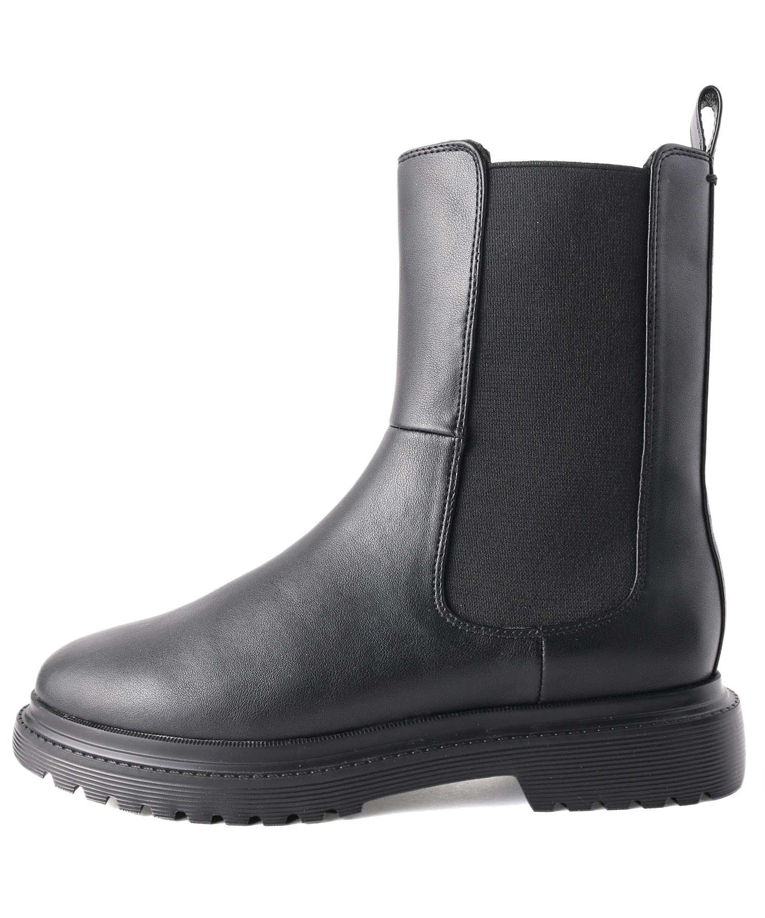 COCA Side gore with inner zipper, lug sole, medium Chelsea boots