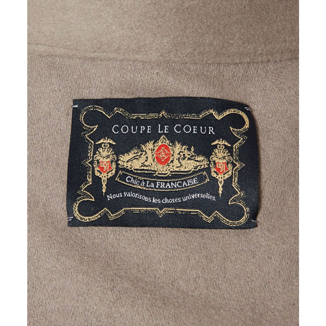 クープルクール COUPE LE COEUR 合皮釦ポンチョコート