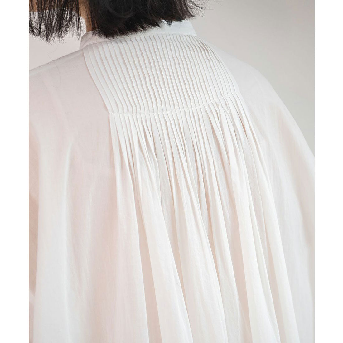 Couple Coeur Pintuck Volume Shirt Dress 【Washable】