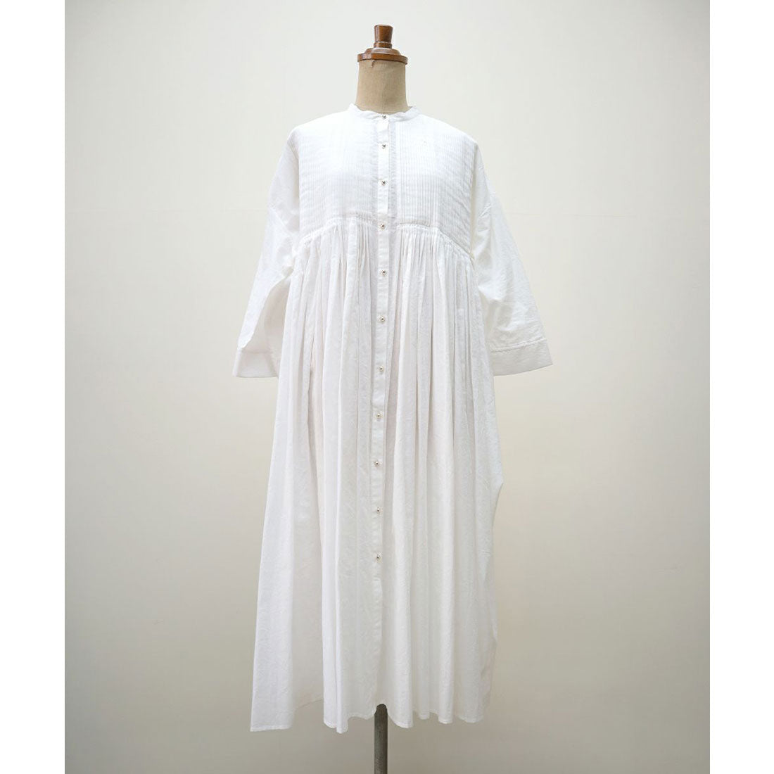Couple Coeur Pintuck Volume Shirt Dress 【Washable】