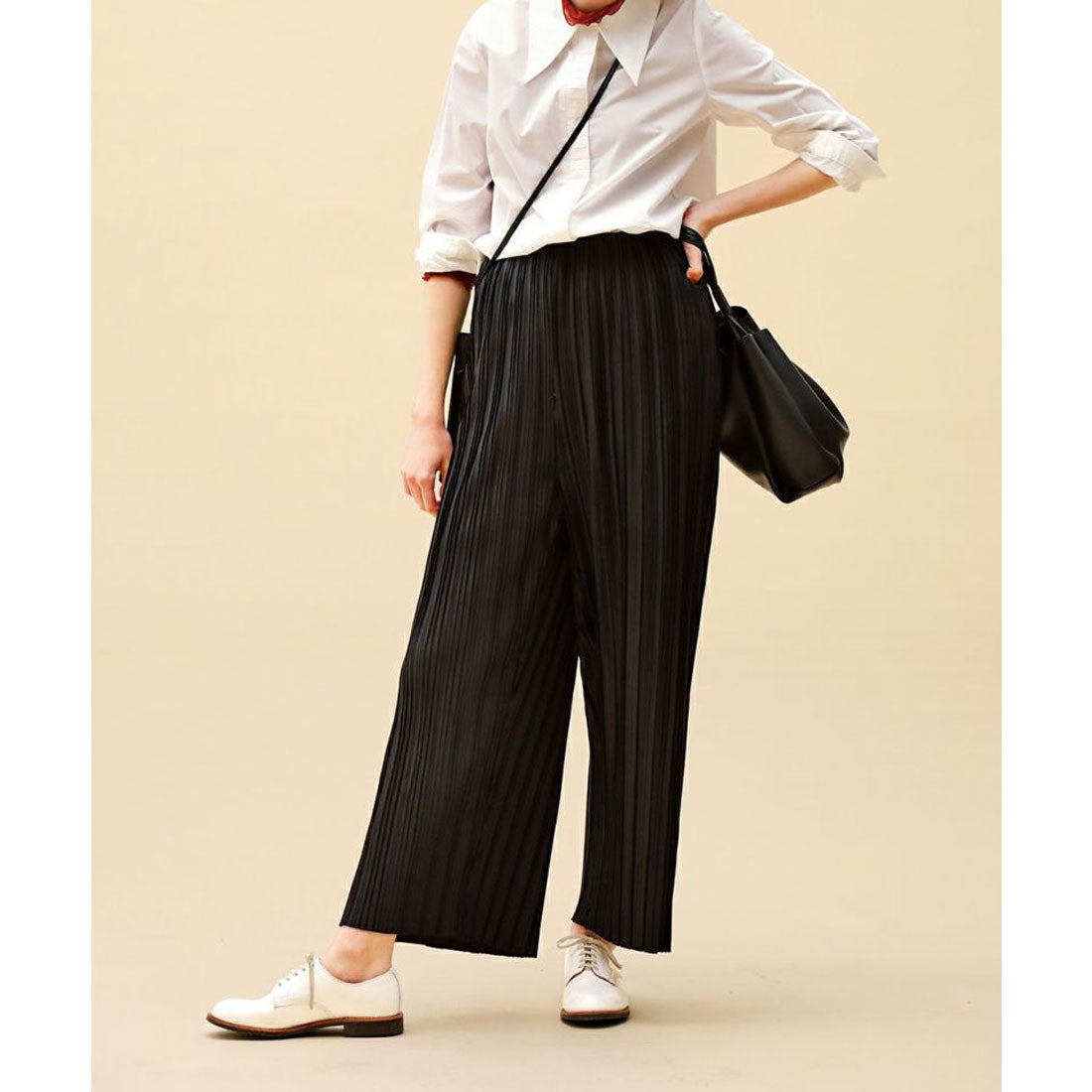 Couple Coeur Pleats Easy Wide Pants