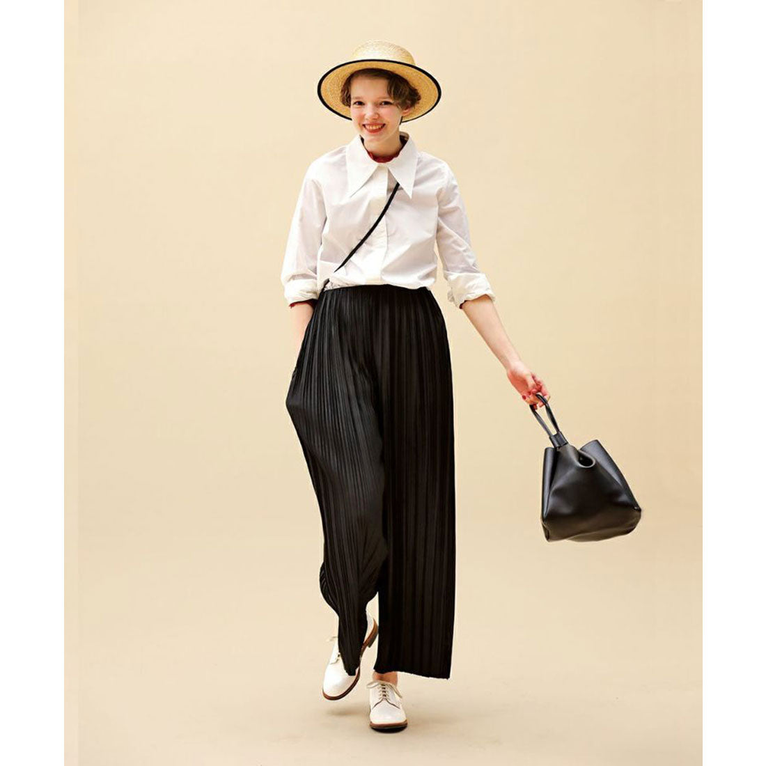 Couple Coeur Pleats Easy Wide Pants