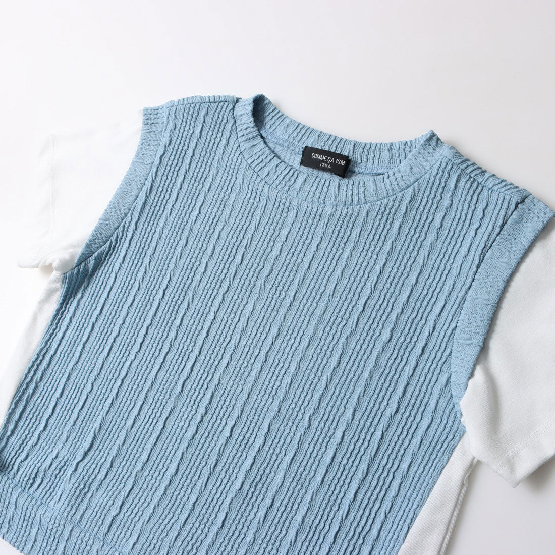 コムサイズム COMME CA ISM レイヤード半袖Tシャツ