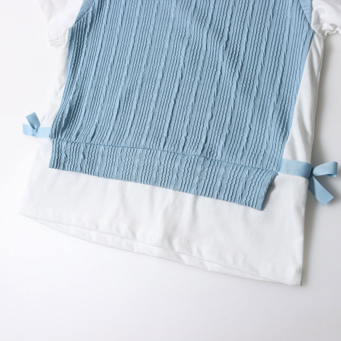コムサイズム COMME CA ISM レイヤード半袖Tシャツ