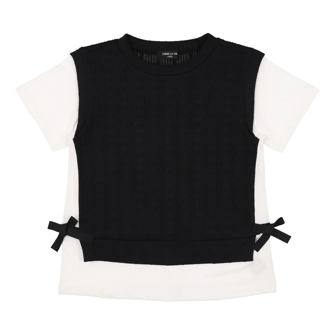 コムサイズム COMME CA ISM レイヤード半袖Tシャツ