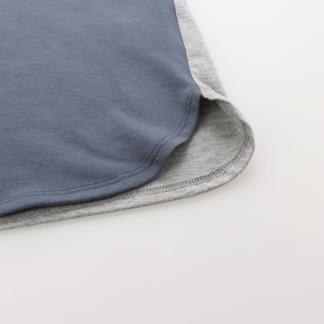 コムサイズム COMME CA ISM ワッシャーチェック使い 半袖Tシャツ （ネイビー） ネイビー