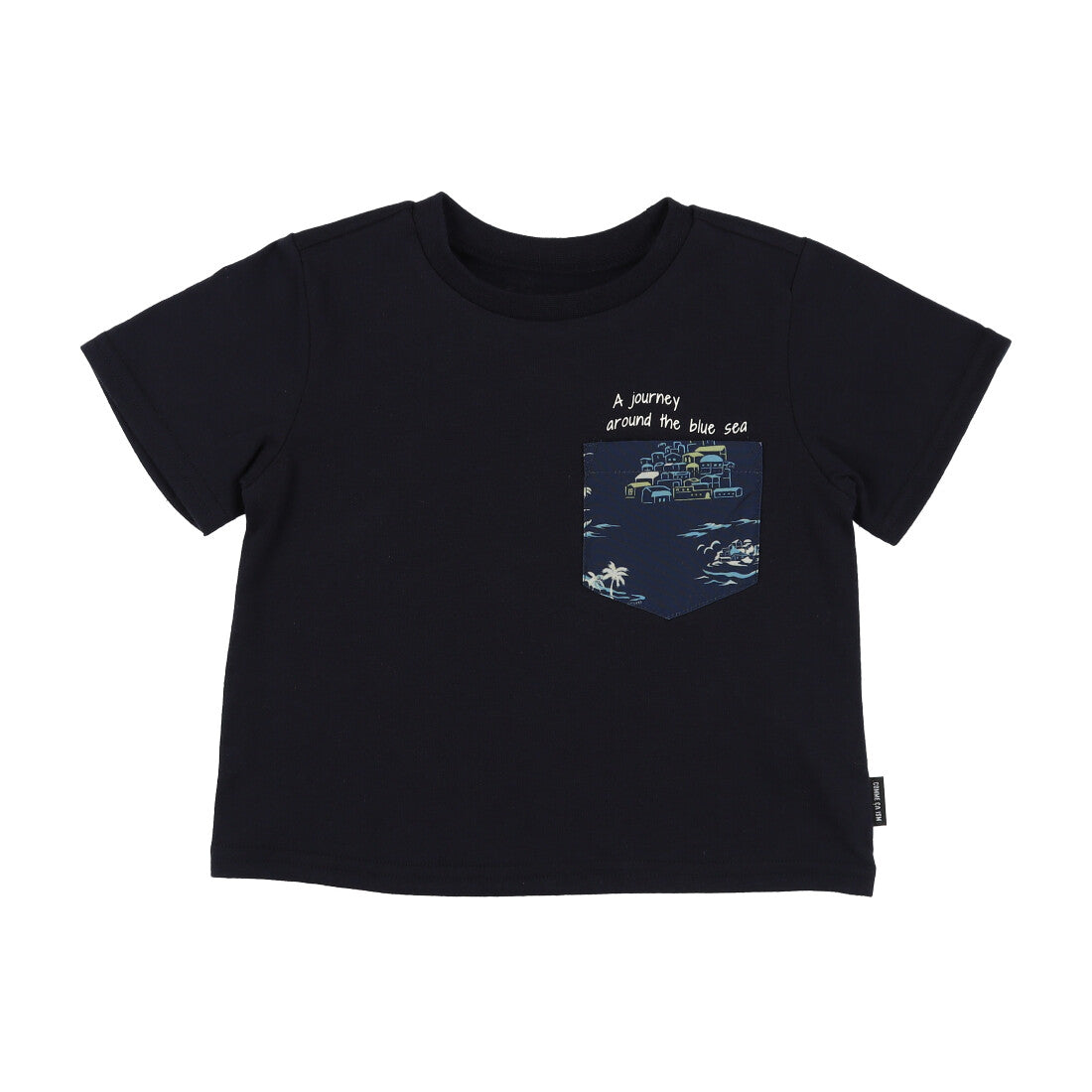 コムサイズム COMME CA ISM マリンアロハ柄ポケット 半袖Tシャツ(ベビーサイズ) （ネイビー） ネイビー