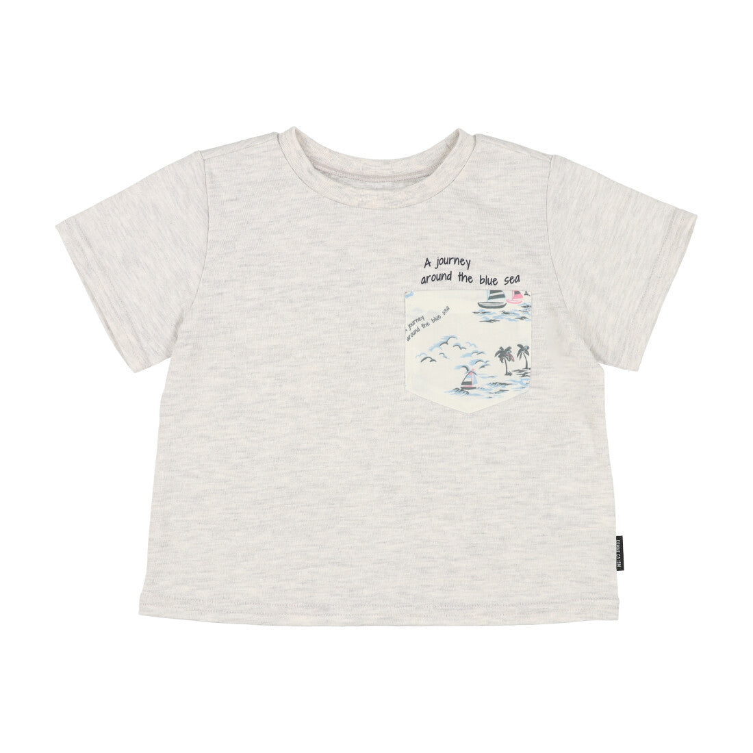 コムサイズム COMME CA ISM マリンアロハ柄ポケット 半袖Tシャツ(ベビーサイズ) （オートミール） オートミール