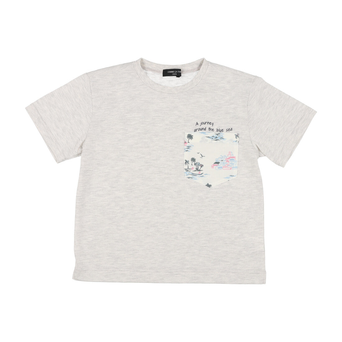 コムサイズム COMME CA ISM マリンアロハ柄ポケット 半袖Tシャツ （オートミール） オートミール