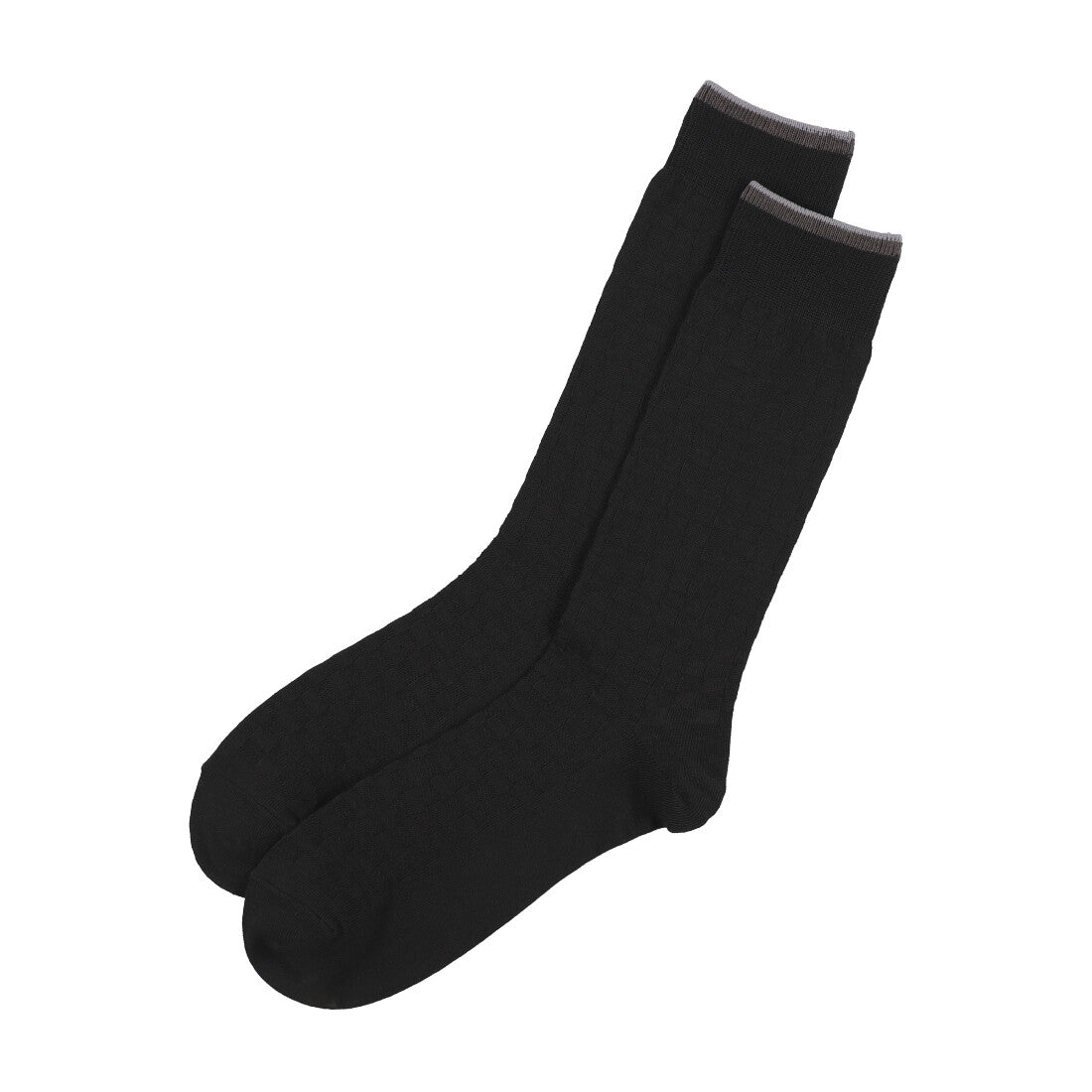 COMME CA ISM Links Checkered Pattern Dress Socks