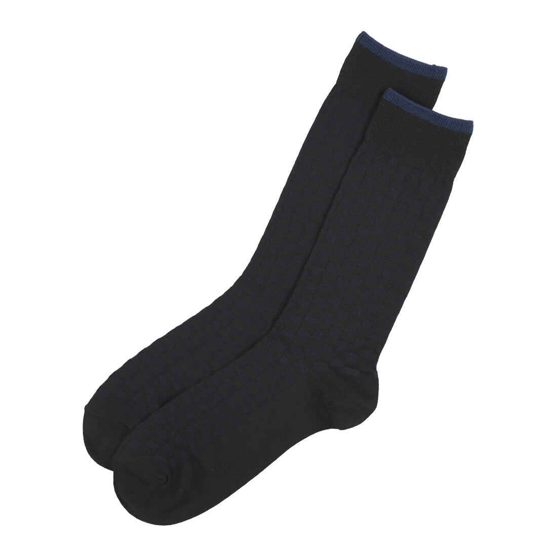 COMME CA ISM Links Checkered Pattern Dress Socks