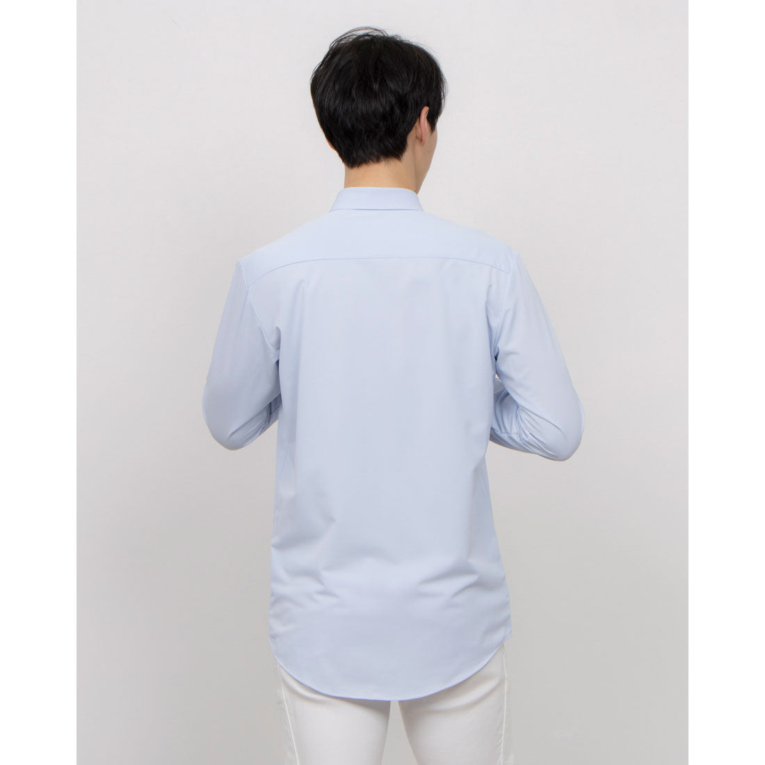 コムサイズム COMME CA ISM ポリエステル トリコット ドレスシャツ