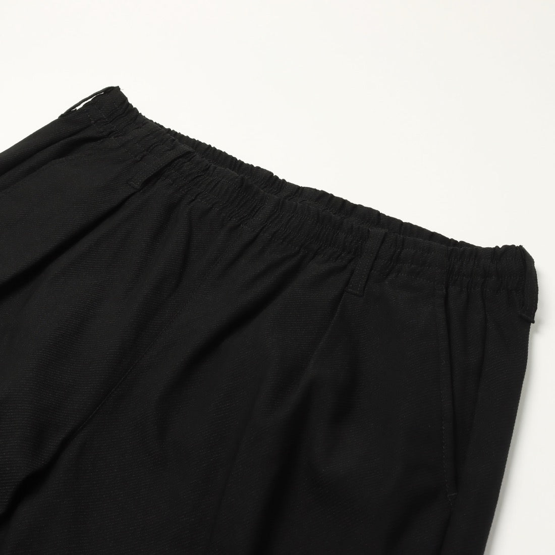 コムサイズム COMME CA ISM ガムストレッチカルゼ ワイドシェフパンツ （ブラック） ブラック